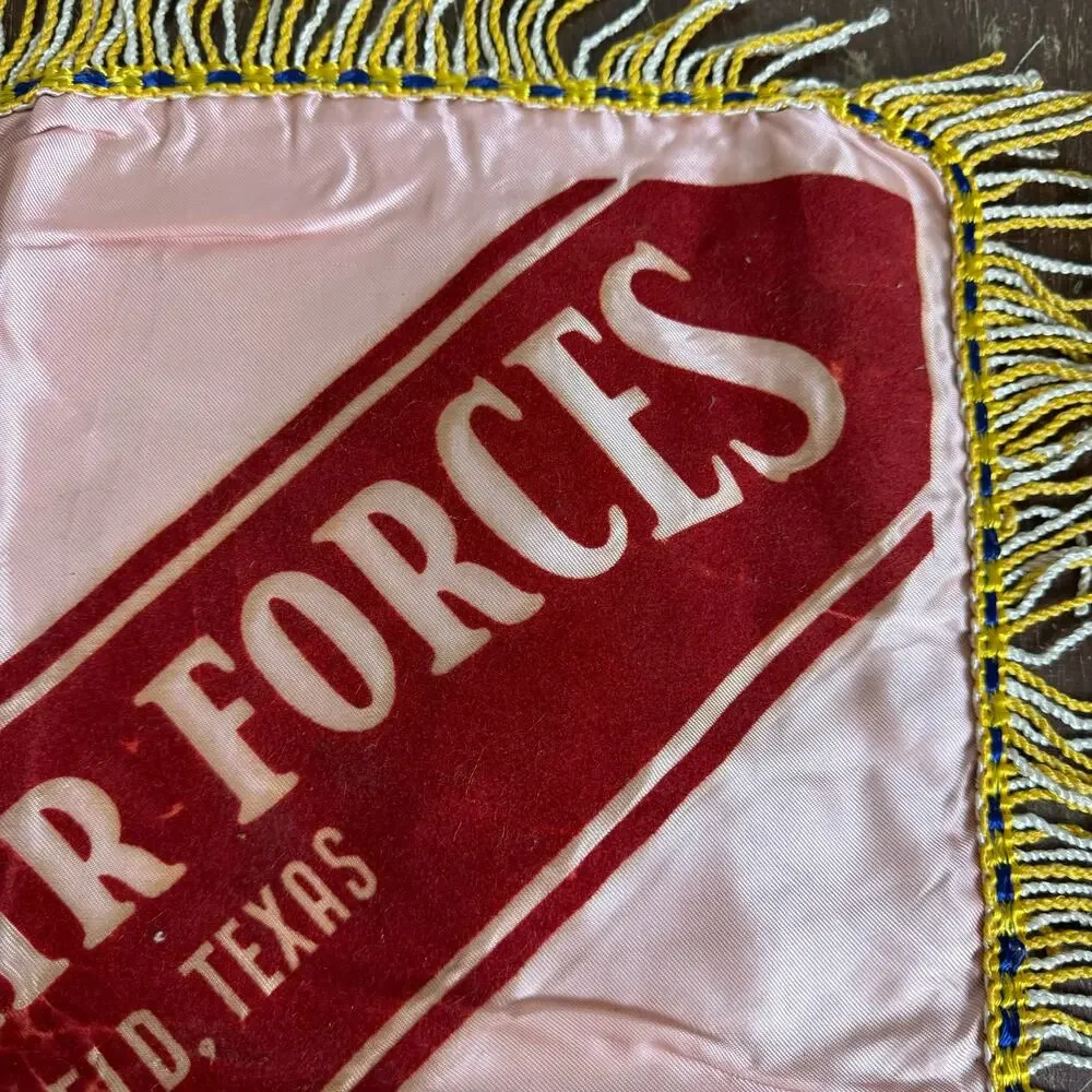 WWII US Army Air Forces Sheppard Field TX‎ Pink Flocked Mother Satin Pillow Case